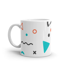 All The Shapes Colored - White Coffee Mug