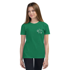 Smiley - Embroidered Youth Short Sleeve T-Shirt