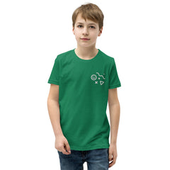 Smiley - Embroidered Youth Short Sleeve T-Shirt